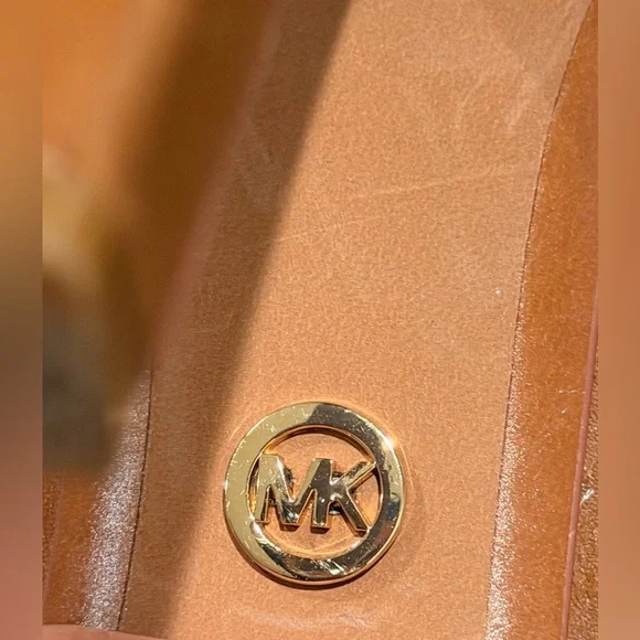 Michael Kors Lawson booties 9 ankle peep toe stiletto boots brown leather - Picture 11 of 16